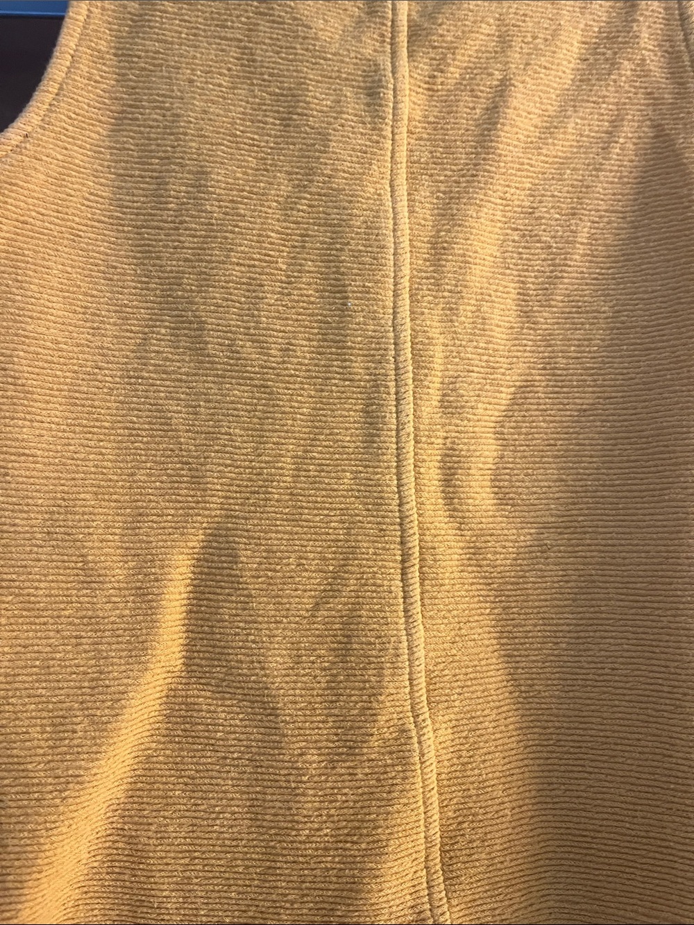 Madewell Mustard Button-Front Tie Tank - Picture 8 of 8